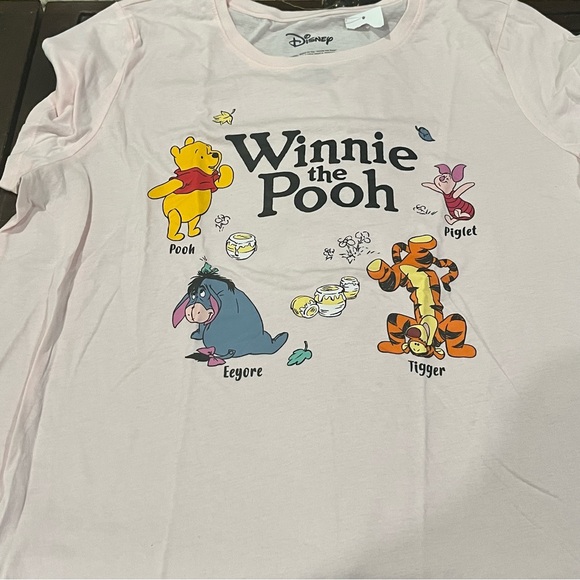 Disney Winnie the Pooh Pink T-Shirt Tee XL Women’s - Picture 2 of 6